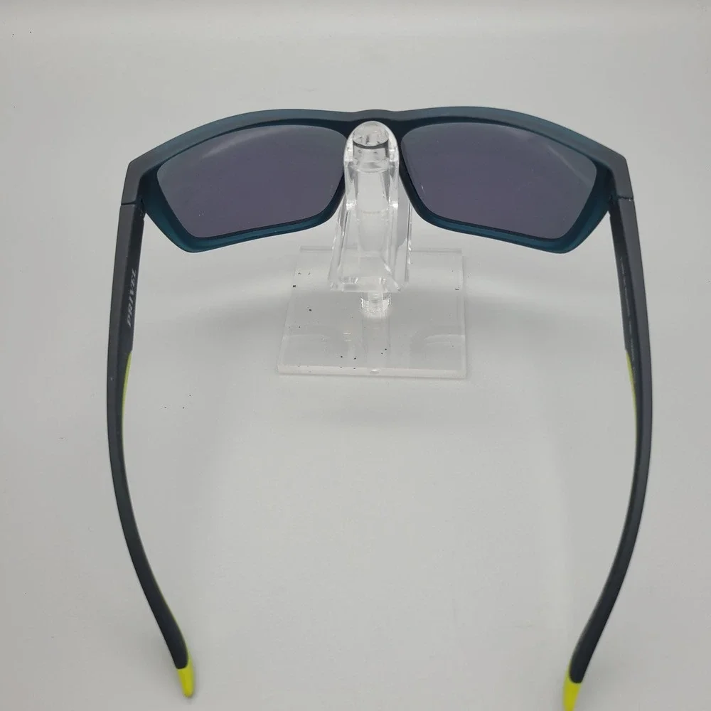 Privel PMX006 Sport Sunglasses Neon Yellow Polarized Green Mirror Lens